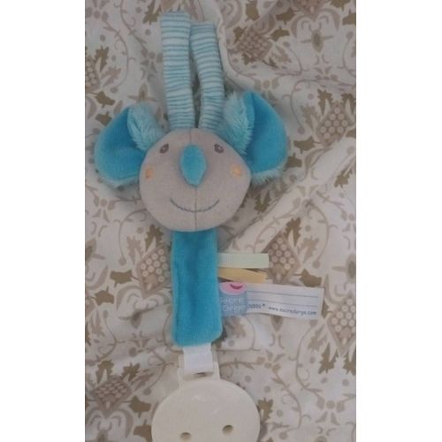 Doudou Attache Tétine Sucette Bleu Koala Sucre D Orge