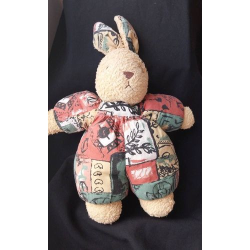 Lapin Eponge Jaune Orangé Vert Nounours