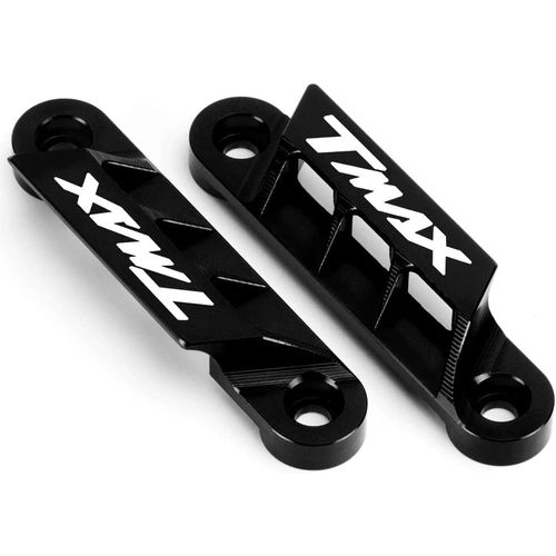 Noir - Pour Yamaha Tmax 530 Sx Dx 2017-2020 Tmax 560 Tech Max 2020-2022 Paire D'ailes Avant Plaque D'essieu Glissière Décorative Tmaxtechmax Tmax530 Tmax560 Tmaxsx Tmaxdx Cnc Accessoires (Noir)