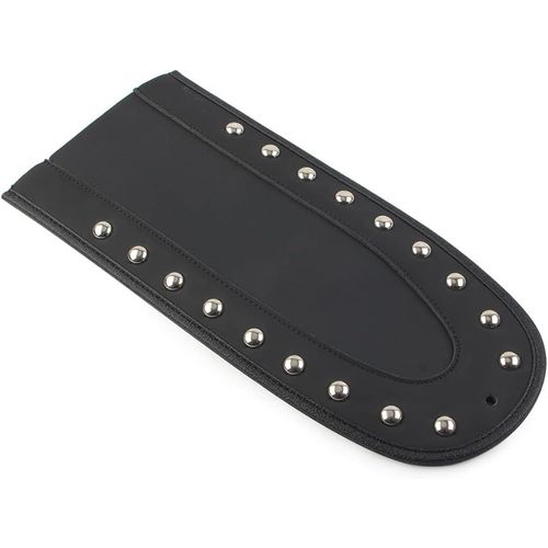 Sikuai Bavette Garde-Boue Arrière En Cuir Avec Rivets Pour Harley Softail Breakout Deluxe Fat Bob Heritage Classic Low Rider Slim Flsl Sport Glide Noir