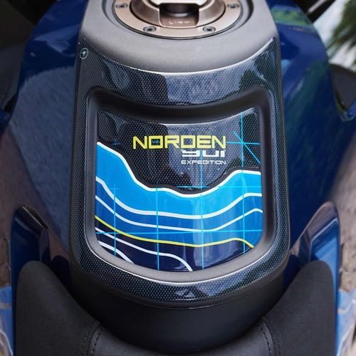 Réservoir - Tank Pad 3d Gel Resin Autocollant Protection De Réservoir De Moto Compatible Avec Husqvarna Norden 901 Expedition 2023