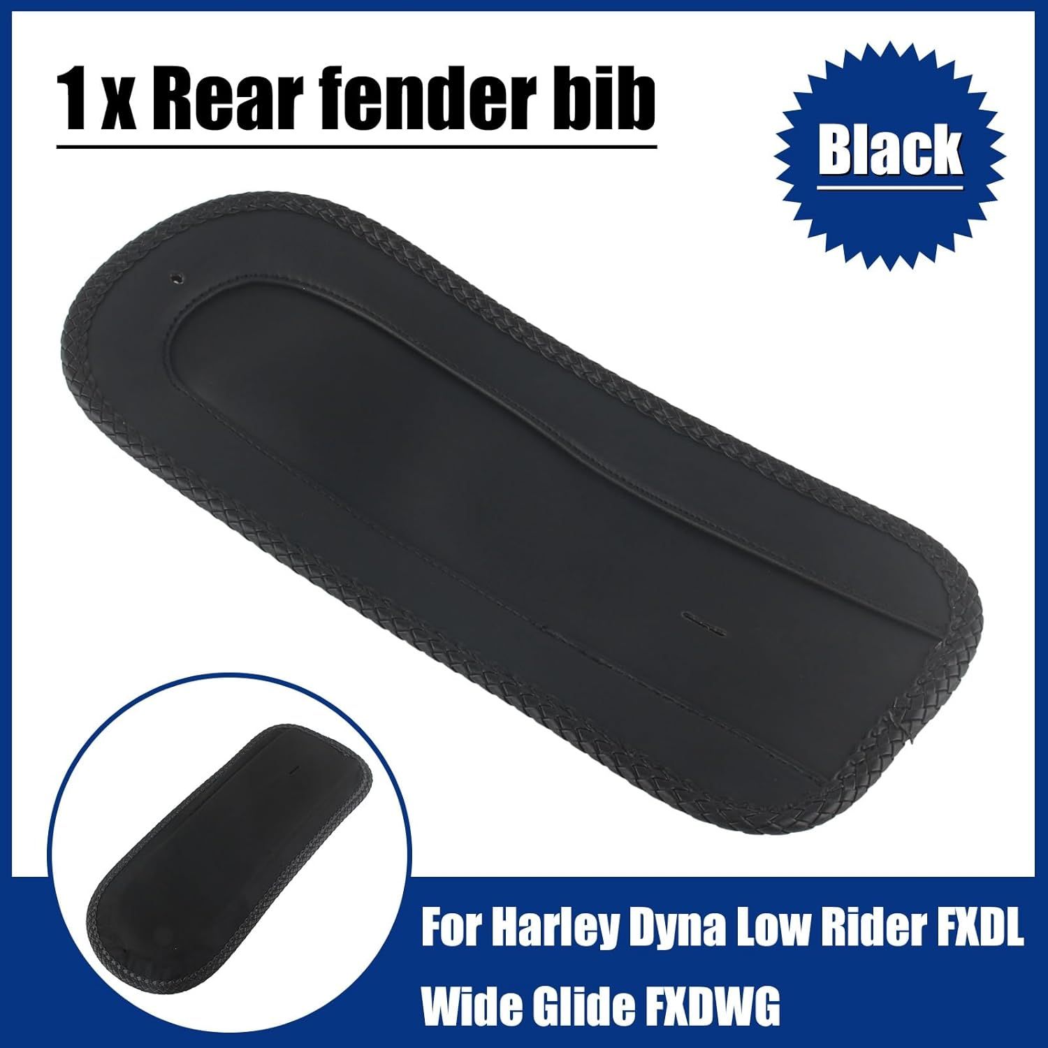 Bavoir De Garde-Boue Arrire En Cuir Pour Harley-Davidson Dy... - 4