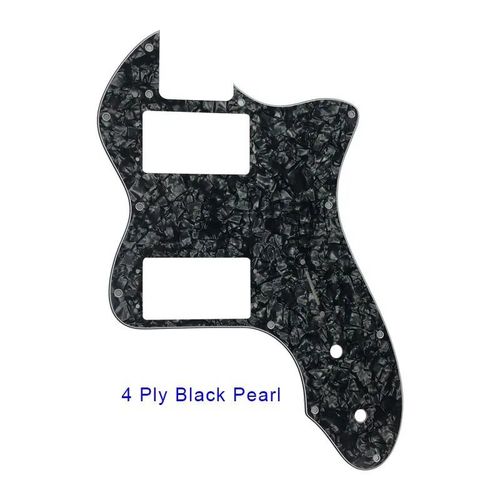 Plaque De Protection Anti-Rayures Pour Classic Series '72,Telec84tele Thinline Je514,Humbucker À Large Gamme 514-Ups - Type 4ply Black Pearl