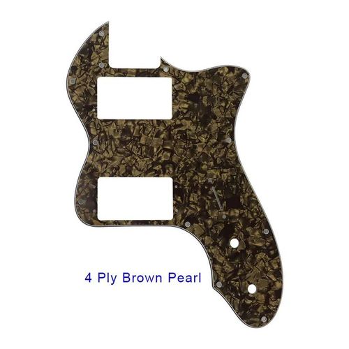 Plaque De Protection Anti-Rayures Pour Classic Series '72,Telec84tele Thinline Je514,Humbucker À Large Gamme 514-Ups - Type 4ply Brown Pearl