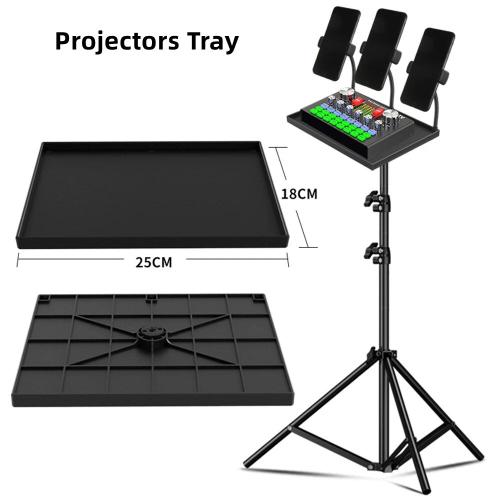 Trépied support de plateau métallique universel,carte son,projecteurs,adaptateur à vis 1/4 po,25x18cm