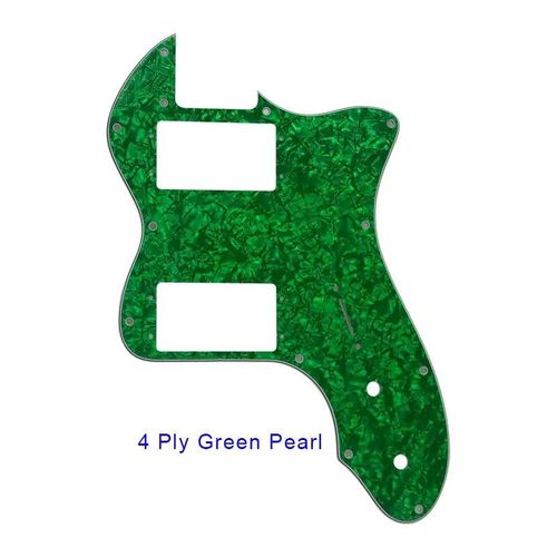 Plaque De Protection Anti-Rayures Pour Classic Series '72,Telec84tele Thinline Je514,Humbucker À Large Gamme 514-Ups - Type 4ply Green Pearl