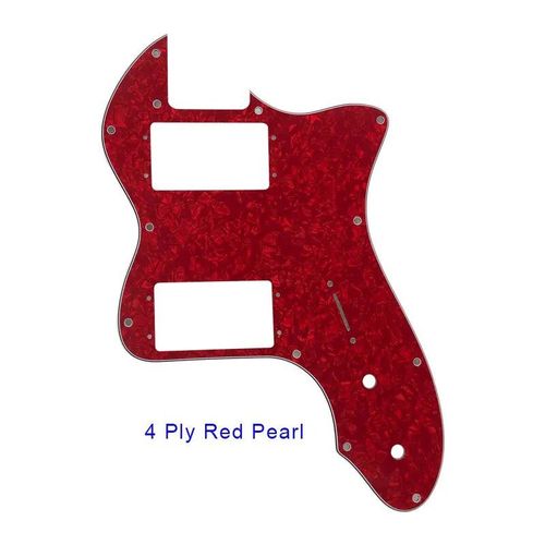 Plaque De Protection Anti-Rayures Pour Classic Series '72,Telec84tele Thinline Je514,Humbucker À Large Gamme 514-Ups - Type 4ply Red Pearl