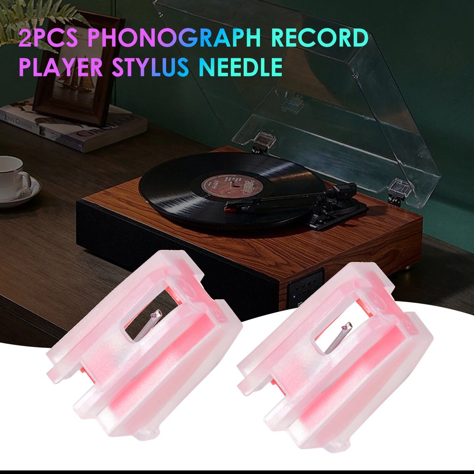 Aiguille de pour lecteur de phonographe,platine de,Compatibl... - 4