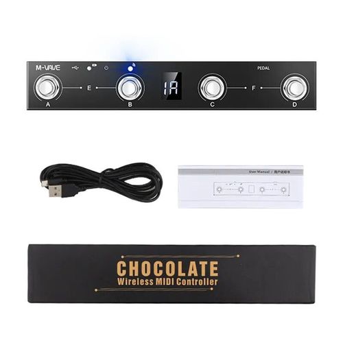 Chocolate Programmable BT Acarity I Contrmatérielle 4 Footswitch Prend en charge USB acity I imbibé pour BIAS FX 2/Zoom MS-50G/Zoom G1xon - Type MIDI Controller