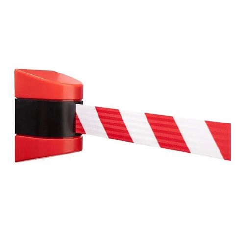 Ceinture Rétractable En Plastique Avec Aimant En Option,Barrière À De Sécurité,Montage Mural,Dernière Démarque,5m,10m - Type 5m Red White