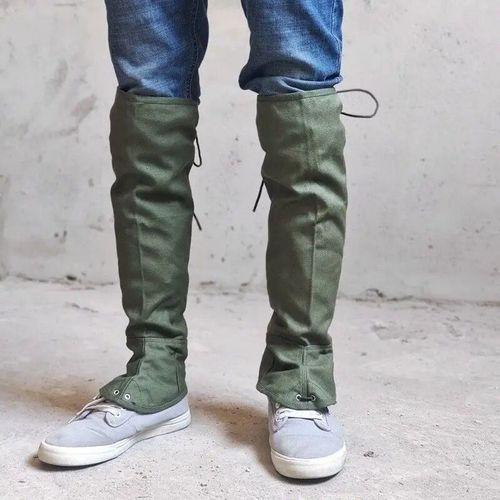 Protège-Jambes Patrol En Toile Verte,Leggings Résistants Aux Rayures,Équipement De Protection D'extérieur,Couvre-Jambes De Randonnée