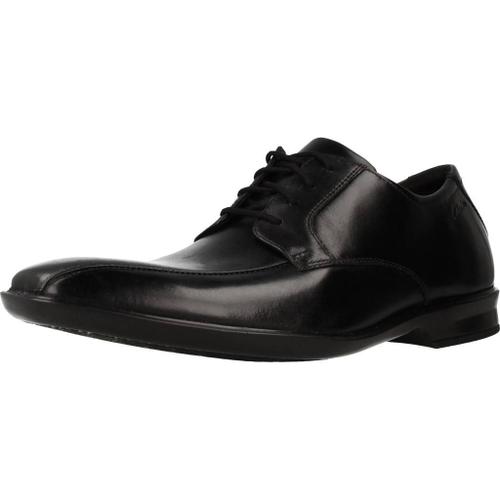 Clarks Bensley Run Black Leather Colour Noir