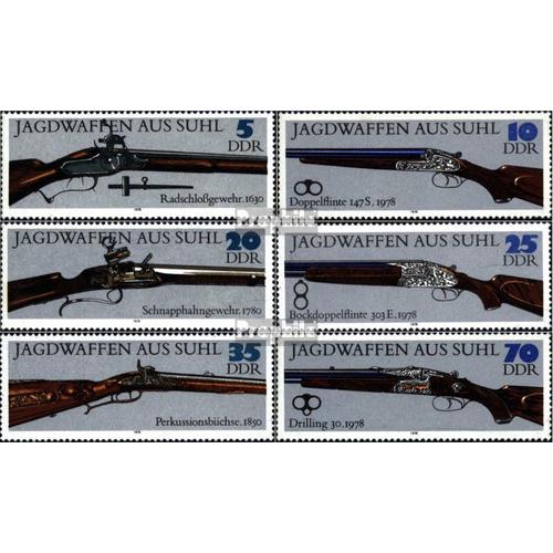 Ddr 2376-2381 (Édition Complète) Oblitéré 1978 Armes De Chasse