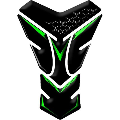 Black Green - Protège Réservoir Pour Kawasaki Z900 Z800 Z750 Z650 Z300 Z250 Z125 Z1000 Z400 Moto Réservoir Pad Protecteur Autocollant Poisson Os Décalcomanie
