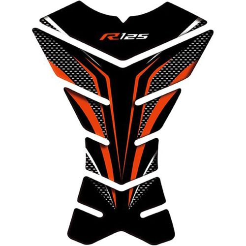 Orange - Protège Réservoir Pour Y&amaha Yzf-R125 R 125 R125 Autocollants De Protection De Réservoir De Décalque De Moto (Color : Orange)