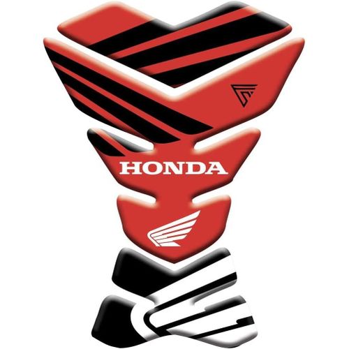 Red & Black - Protection De Réservoir Pour Moto De Marque Honda (Red & Black)