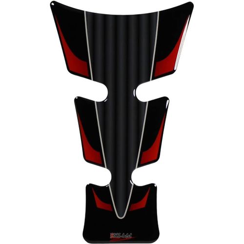 91,5 X 154 Mm (Forma 41) - X500269va Petit Autocollant De Protection De Réservoir 3d Pour Moto, Racing Rayure Rouge