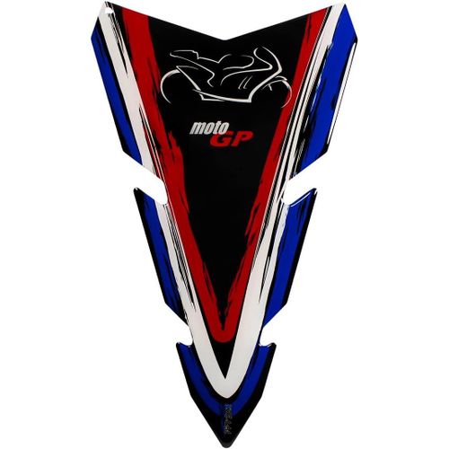 120 X 200 Mm (Forme 44) - X500188 Autocollant 3d Pour Réservoir De Moto, Motif Drapeau De La France, Moto Gp
