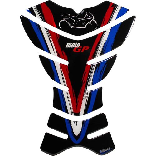 161 X 220 Mm (Forme 5) - X500181 Autocollant 3d Pour Réservoir De Moto, Motif Drapeau De La France, Moto Gp