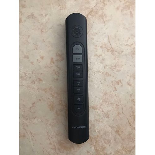 Thomson Télécommande Universelle 2 en 1 zapper ROC Z107 (Télécommande, zapper, STB, TV, IR sans Fil, Boutons) Noir