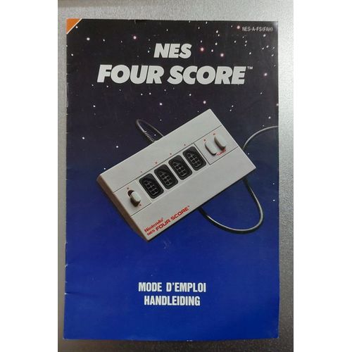 Nes Four Score - Notice Officielle Nes - Nintendo