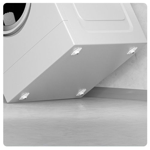 Lot de 4 roulettes coulissantes autocollantes Blanc