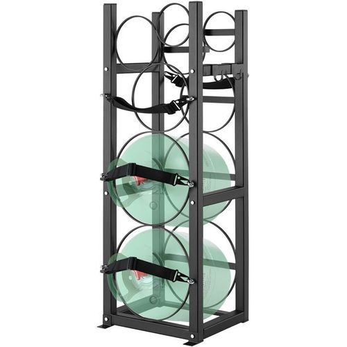 Rack Bouteille De Gaz-Vevor-Support De Cylindre De Réfrigérant 32,5x33x92,8 Cm-Pour Fréon,Oxygène, Azote, Fluide Frigorigène