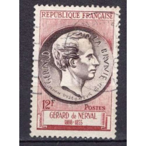 France 1955 Gerard De Nerval Ecrivain Oblitere