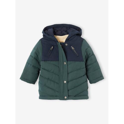 Parka 3 En 1 Bébé Garçon Avec Gilet Amovible Vert Sapin