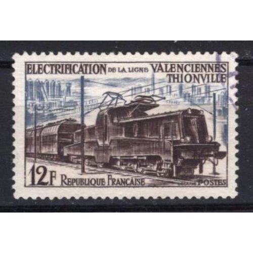 France 1955 Locomotive Electrique Oblitere