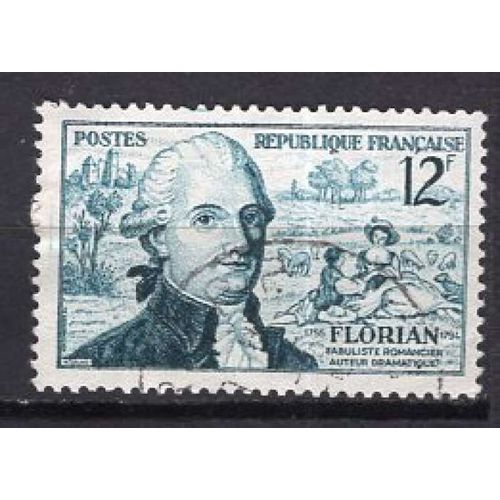 France 1955 J.P. Claris De Florian Fabuliste Oblitere