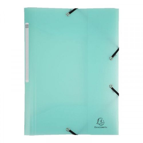 Chemise À Élastique 3 Rabats - A4 - Vert - Polypro - Chromaline - Exacompta