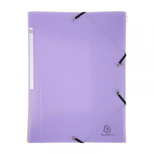 Chemise À Élastique 3 Rabats - A4 - Mauve - Polypro - Chromaline - Exacompta