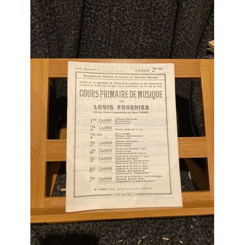 Louis Fournier Cours Primaire De Musique En 7 Cahiers Éditions Combre Cahier 2bis