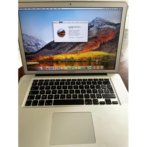 Apple Macbook Pro 15" mi 2010 Intel Core i5 - Ram 8 Go - DD 320 Go