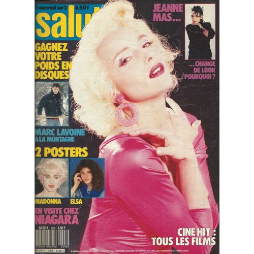 Salut 26/02/1987 Jeanne Mas, Niagara ,Marianne Basler, Cris Campion, Carmel, Mader, Madonna, Elsa, Marc Lavoine, Harrisson Ford, Bowie, Guy Marchand, Murray Head, Nouvelles Créatures