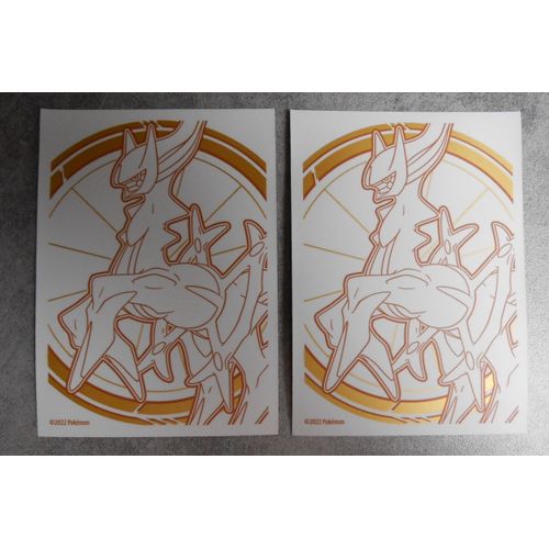 2 Protèges Cartes (Sleeve) Pokemon Eb9 Arceus - Original Et Non Ultra Pro