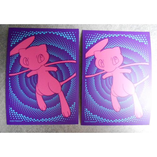 2 Protèges Cartes (Sleeve) Pokemon Eb8 Mew - Original Et Non Ultra Pro