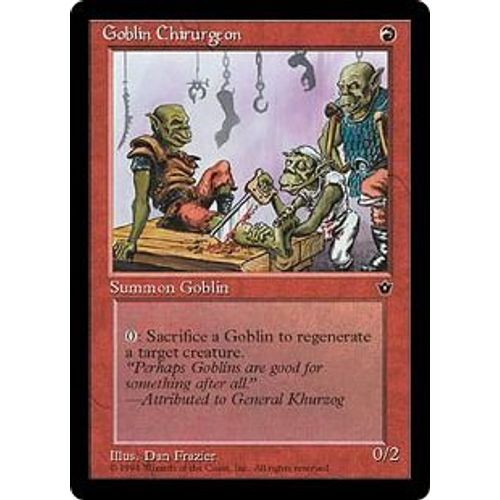 Goblin Chirurgeon V3 Magic Mtg - Fallen Empires 0 - U -