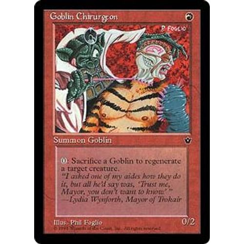 Goblin Chirurgeon V1 - Magic Mtg - Fallen Empires 0 - U