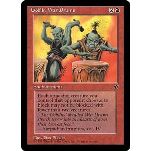 Goblin War Drums V4 Magic Mtg - Fallen Empires 0 - U -