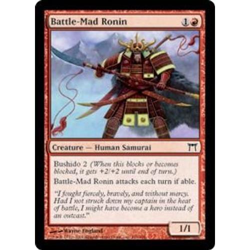 Battle-Mad Ronin Magic Mtg ¿ Guerriers De Kamigawa