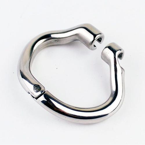 Gaine De Penis ,Gris Clair-51 Mm Ring--Cage De Chasteté Masculine En Acier Inoxydable, Super Petit Appareil Avec Cathéter, Serrure P