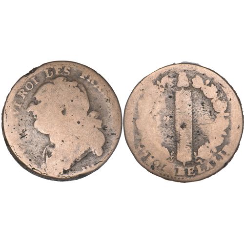 France - 1792 - 2 Sols Au Faisceau - Marseille (Ma) - Métal De Cloche - 04-018
