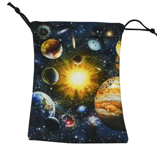 Coussin De Tarots, Imprimé Double Face, Astrolabe, Divination De Sorcière, Pendule, Nappe, Accessoire Pour Jeu De Société, Sac En Velours