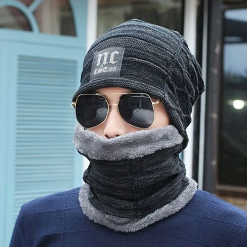 Bonnet Tricoté Pour Homme Et Femme, Bonnet, Écharpe, Masque, Gorras, Chaud, Baggy, Skullies, Hiver
