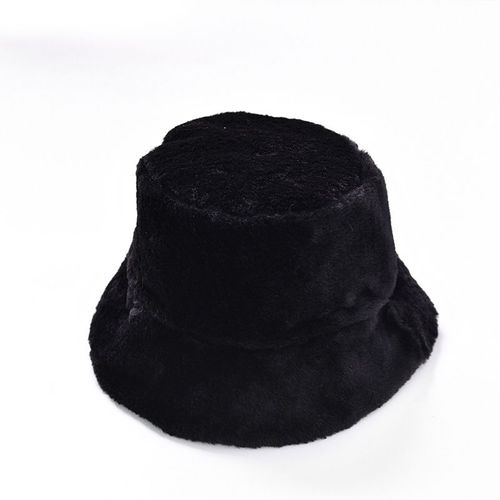 Chapeau De Pêcheur En Fourrure Épaisse Pour Femme, Couvre-Chef En Peluche, Haut Plat, Larges Avant, Mode Décontractée, Chaud, Collection Automne Hiver Sl-07