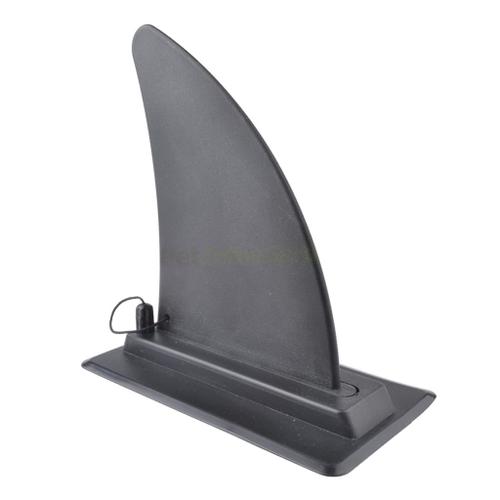 Planche de Kayak pour bateau gonflable, accessoires de canot en caoutchouc, avec aileron intégré, suivi noir