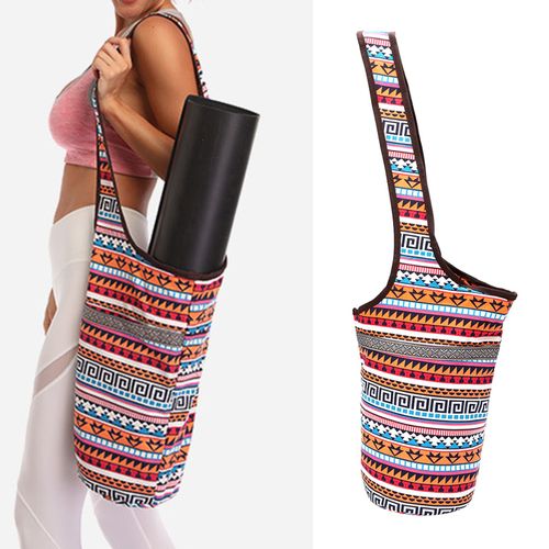 Sac De Tapis De Yoga, Tapis D'Exercice De Yoga En Toile Pliable, Fourre-Tout Porte-Écharpe