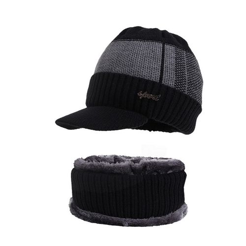 Ensemble De Chapeaux Skullies Pour Homme Et Femme, Bonnet Tricoté, Écharpe En Laine, Cagoule, Masque Gorras, Collection Hiver 2020